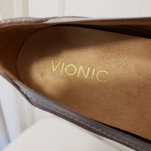 Vionic Caroll Purple & Silver Ballet Style Flats size 7.5, comfy - Picture 10 of 11
